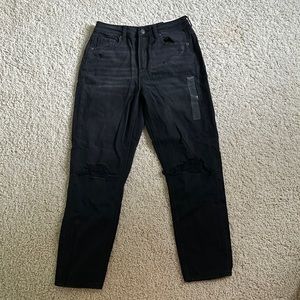 American Eagle Black Mom Jeans